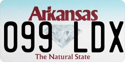 AR license plate 099LDX