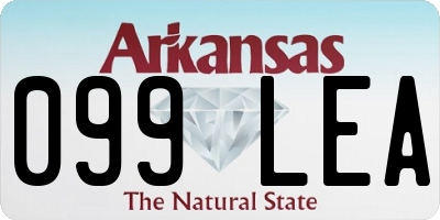 AR license plate 099LEA