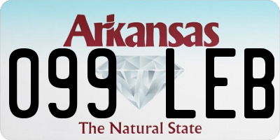 AR license plate 099LEB