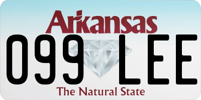 AR license plate 099LEE