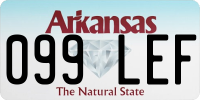 AR license plate 099LEF