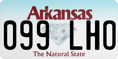 AR license plate 099LHO