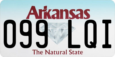 AR license plate 099LQI
