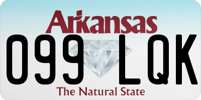 AR license plate 099LQK
