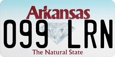 AR license plate 099LRN