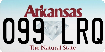 AR license plate 099LRQ