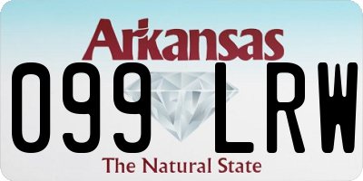 AR license plate 099LRW