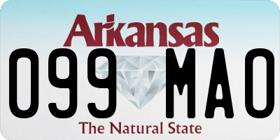 AR license plate 099MAO