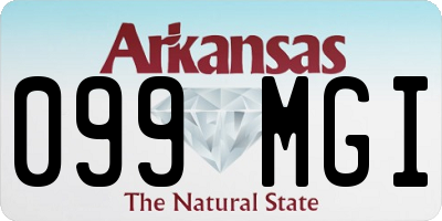 AR license plate 099MGI