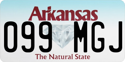 AR license plate 099MGJ