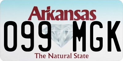 AR license plate 099MGK