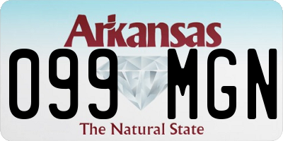AR license plate 099MGN