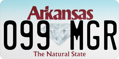 AR license plate 099MGR