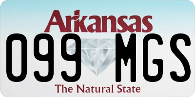 AR license plate 099MGS