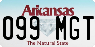 AR license plate 099MGT