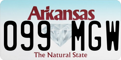 AR license plate 099MGW