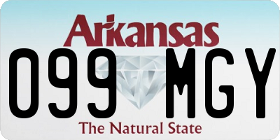 AR license plate 099MGY