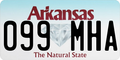 AR license plate 099MHA