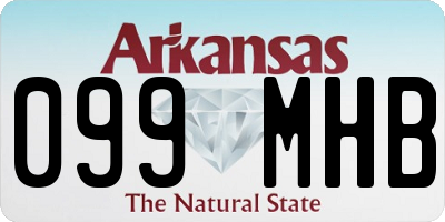 AR license plate 099MHB