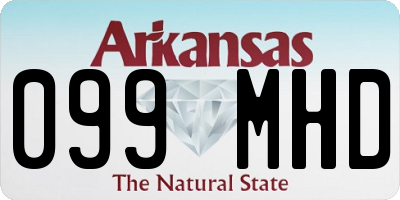 AR license plate 099MHD