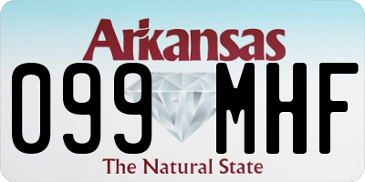 AR license plate 099MHF