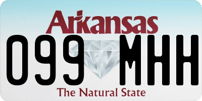 AR license plate 099MHH