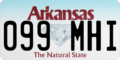 AR license plate 099MHI