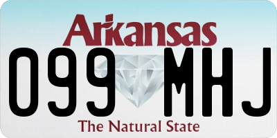 AR license plate 099MHJ