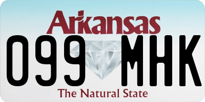 AR license plate 099MHK