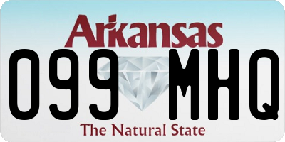 AR license plate 099MHQ