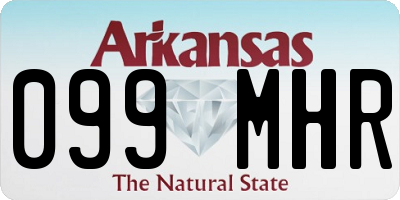 AR license plate 099MHR