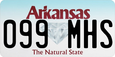 AR license plate 099MHS