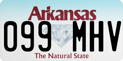 AR license plate 099MHV