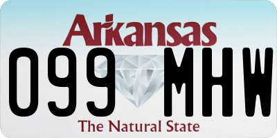 AR license plate 099MHW