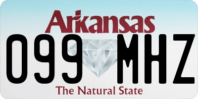 AR license plate 099MHZ