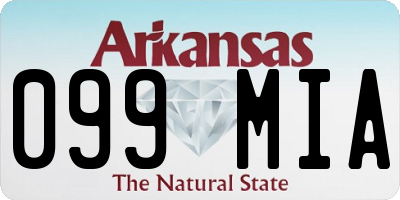 AR license plate 099MIA