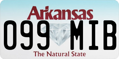 AR license plate 099MIB