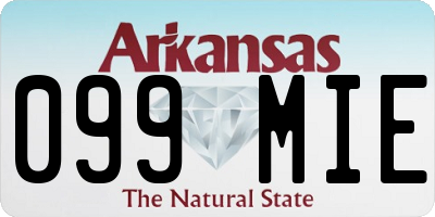 AR license plate 099MIE