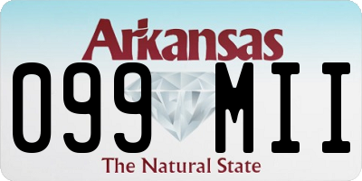 AR license plate 099MII
