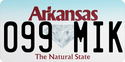 AR license plate 099MIK