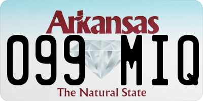 AR license plate 099MIQ