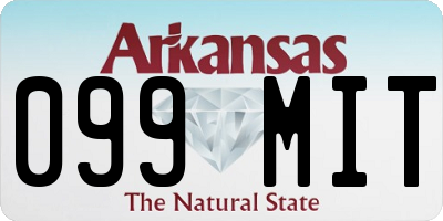 AR license plate 099MIT