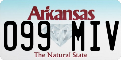 AR license plate 099MIV