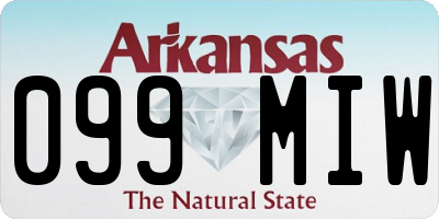 AR license plate 099MIW