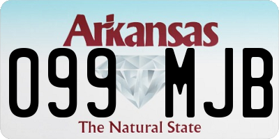 AR license plate 099MJB