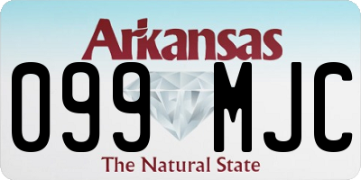 AR license plate 099MJC