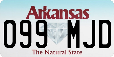 AR license plate 099MJD