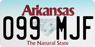 AR license plate 099MJF