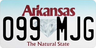 AR license plate 099MJG