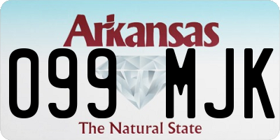 AR license plate 099MJK